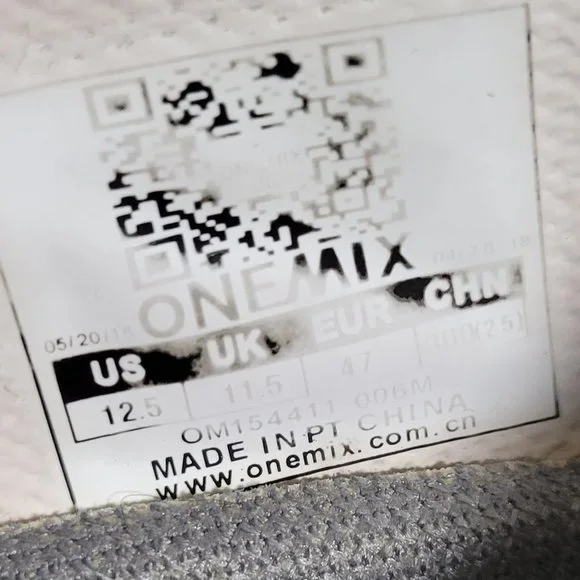 OneMix Air Cushioned Athletic Shoes - Men's Size 12.5 - Picture 7 of 8